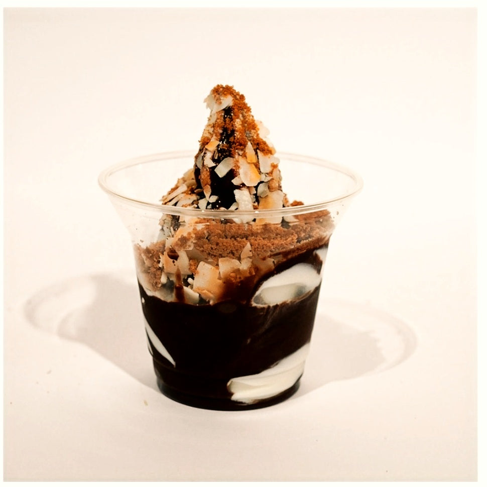 Finished affo coconut soft-serve for cafés